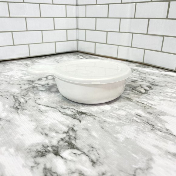 Corningware Kitchen Corning Ware White Grab It With Plastic Lid 55 Ml 5 Oz Bake Store And